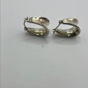 Elegant Silver Sterling Hoop Earrings